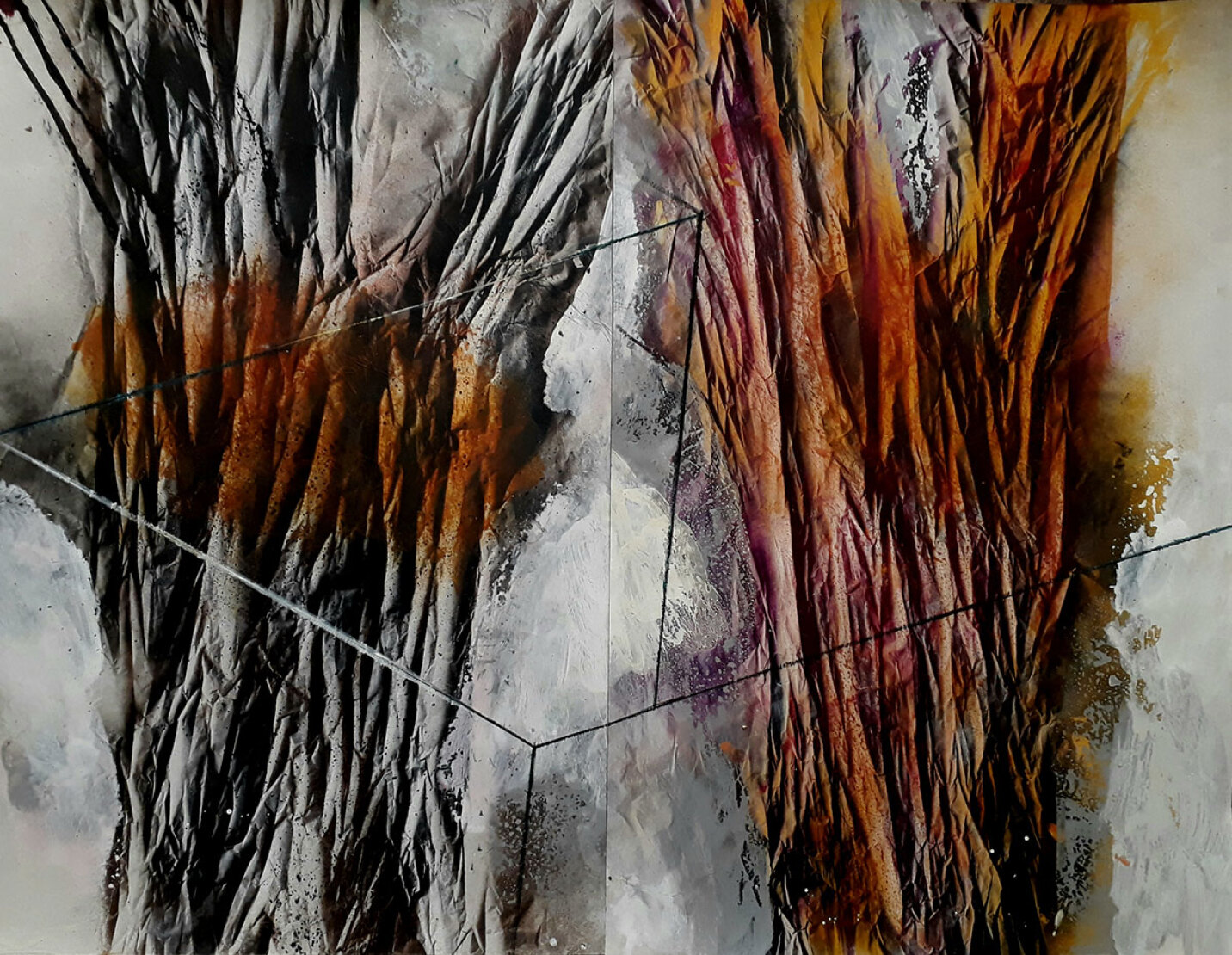  acrylic on cardboard / 87 - 67